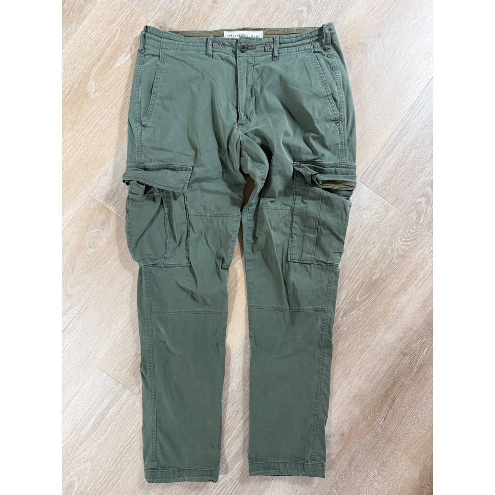 Abercrombie and Fitch Skinny Cargo Pant Green 31 x 30